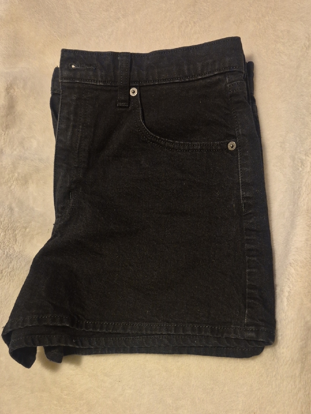 Women's Black Denim Shorts